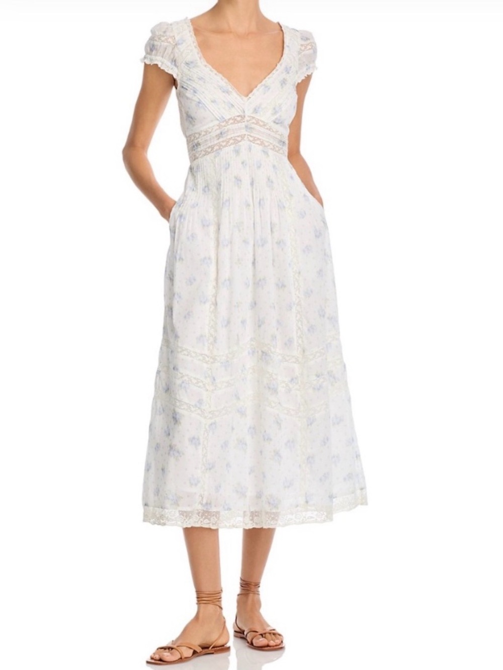 LoveShackFancy Suvi Dress - Artic Vanilla